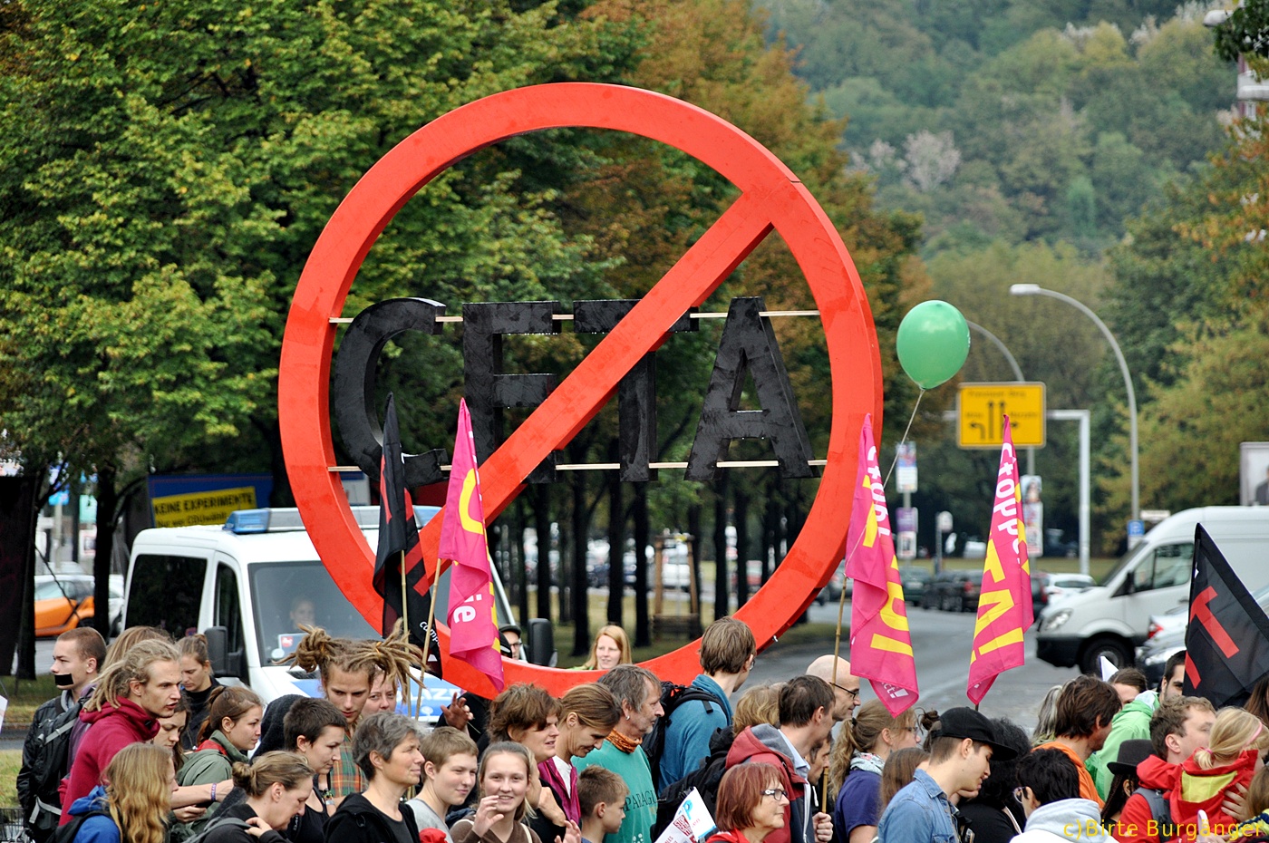 Gegen CETA und TTIP in Berlin