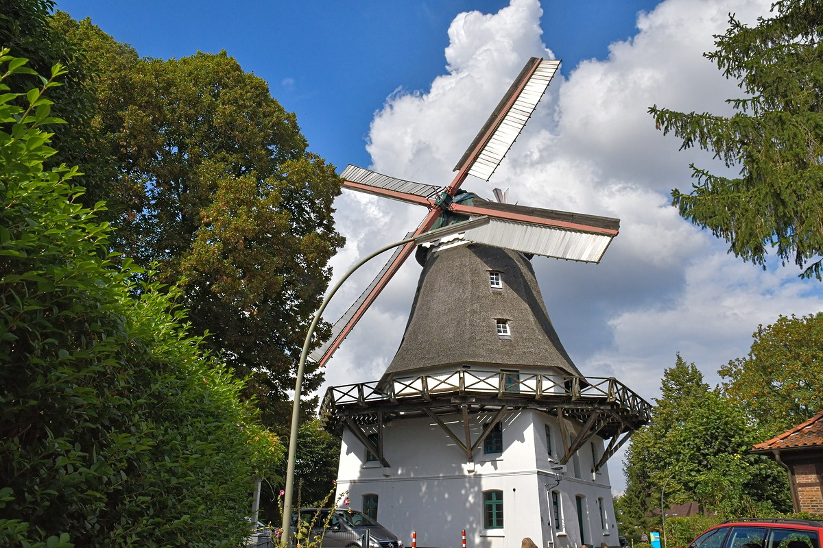 Die Windmühle Johanna und Ausblicke vom Energiebunker