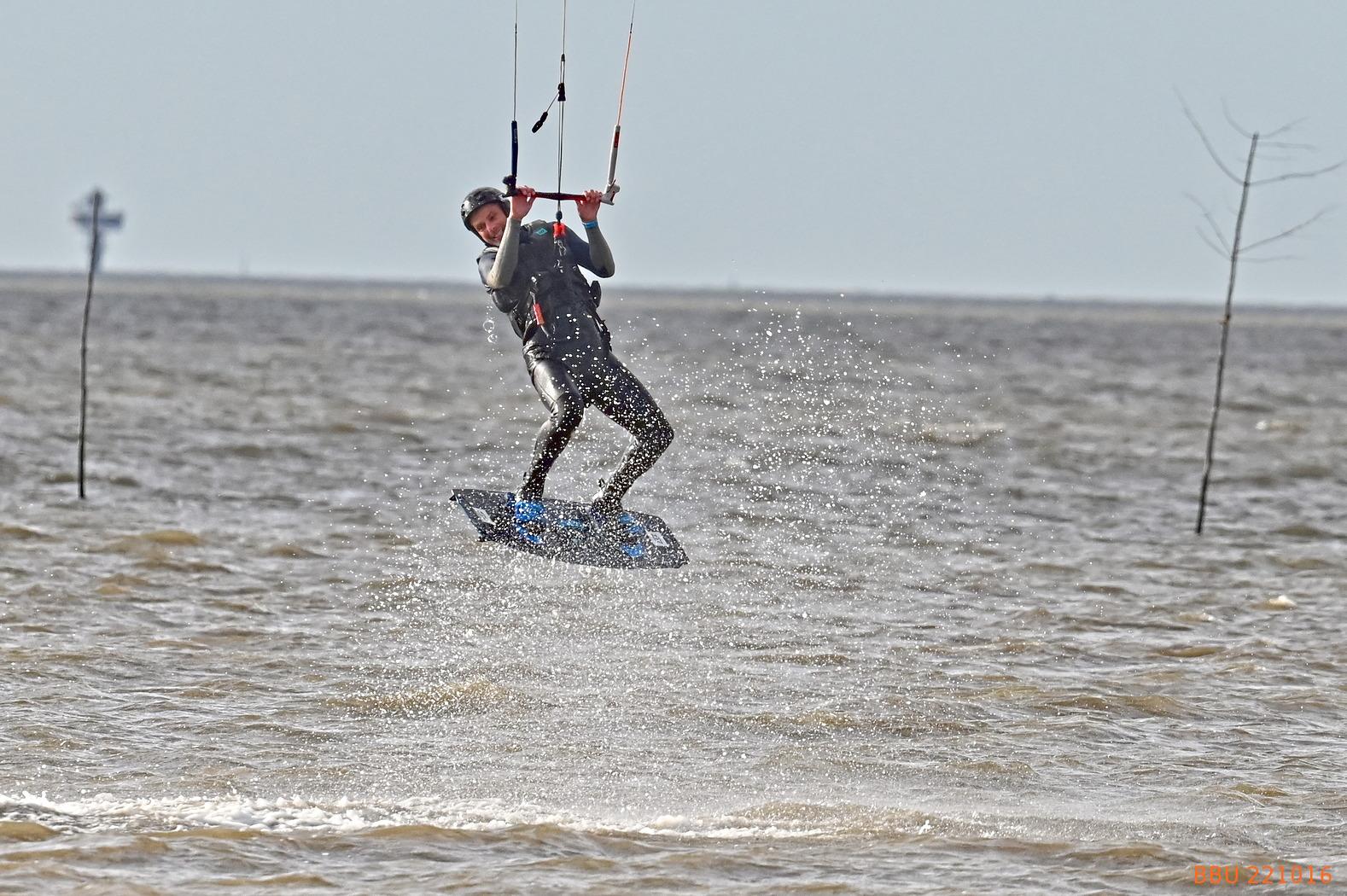 Kite Surfer an der Nordsee